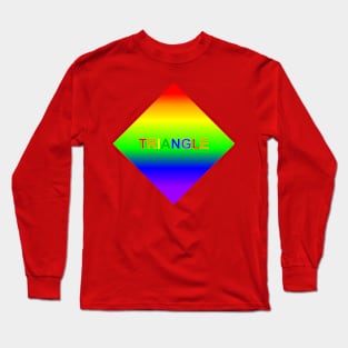 Rainbow Triangle Long Sleeve T-Shirt